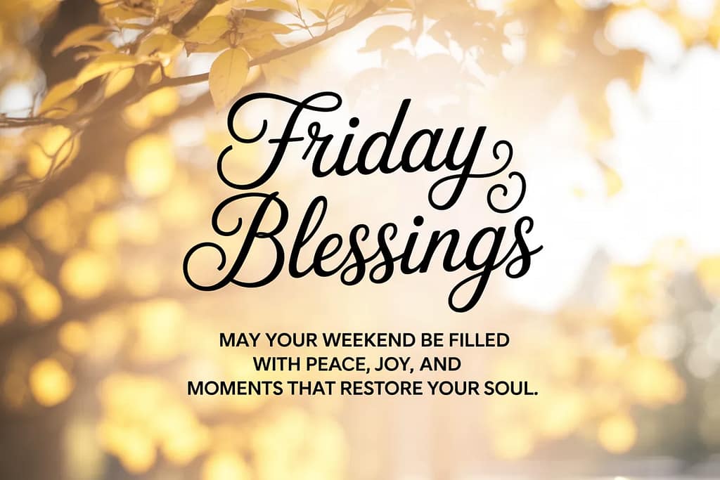 Friday Blessings